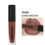 Beauty Glazed Matte Lipstick Dark Brown 104