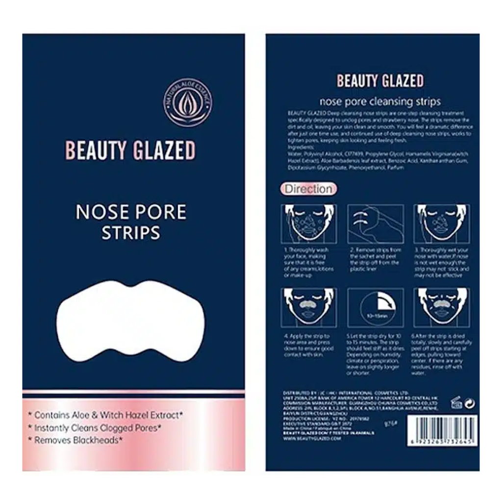 Beauty-Glazed-Nose-Strip-Blackheads-Remover.webp Beauty Glazed Nose Strip Blackheads Remover - Image 1