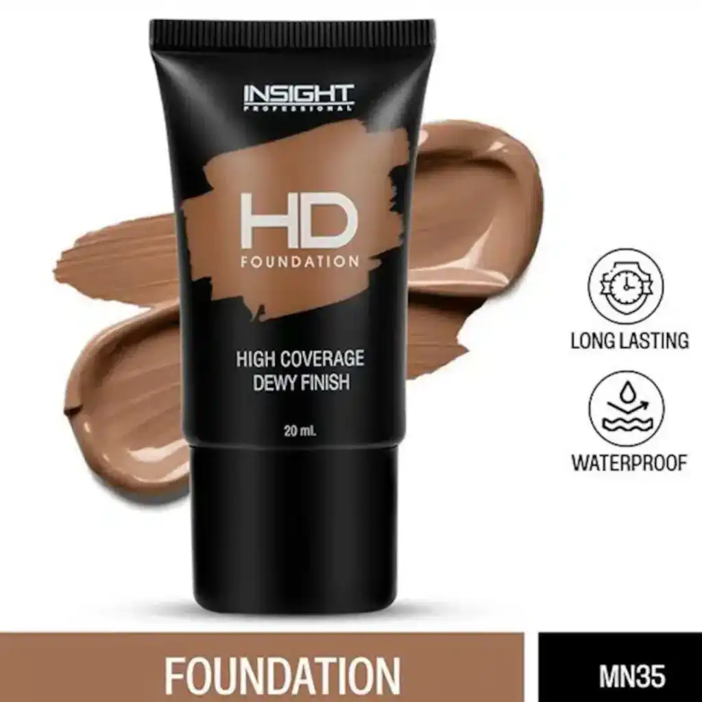 Insight-Hd-Foundation-High-Coverage-20ml-–-MN35.webp Insight Hd Foundation High Coverage 20ml – MN35 - Image 1