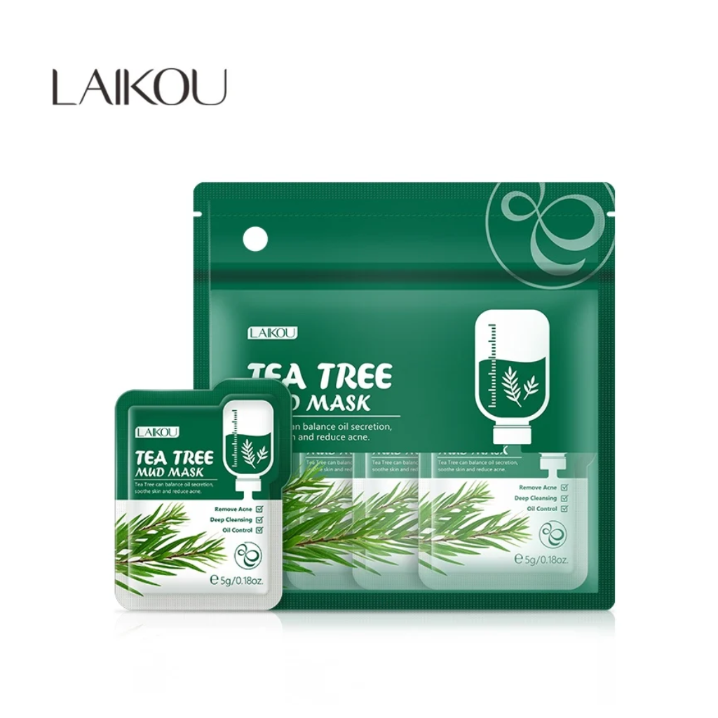 LAIKOU-Tea-Tree-Mud-Mask-5gm-–-12pcs.webp LAIKOU Tea Tree Mud Mask 5gm – 12pcs - Image 1